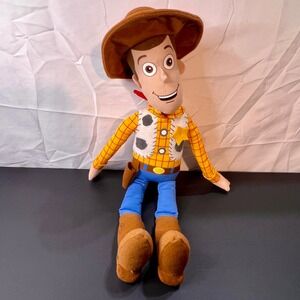 Disney 18" Woody Plush Toy Story Kids Multicolor Excellent Cowboy Sheriff Doll